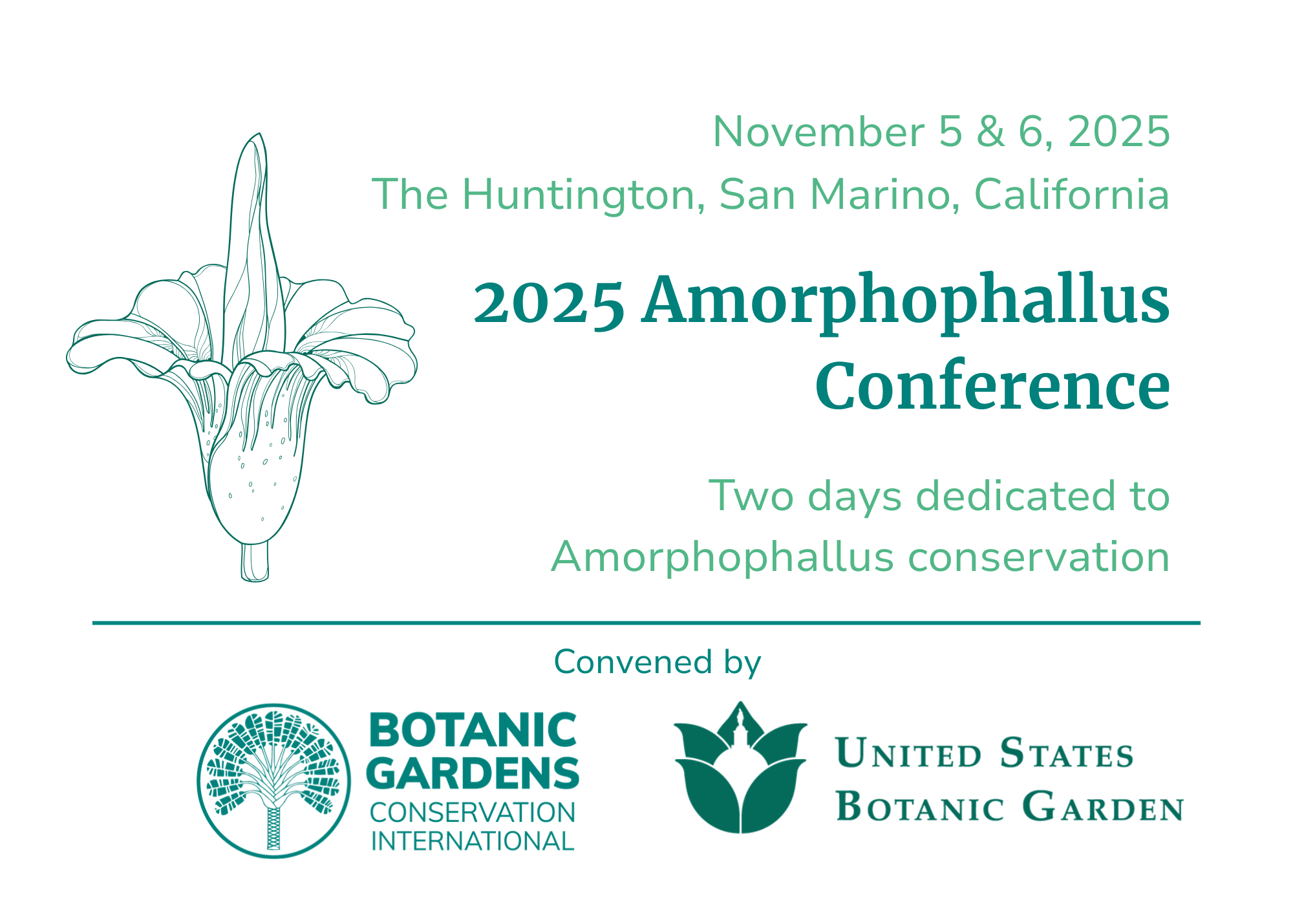 2025 Amorphophallus symposium