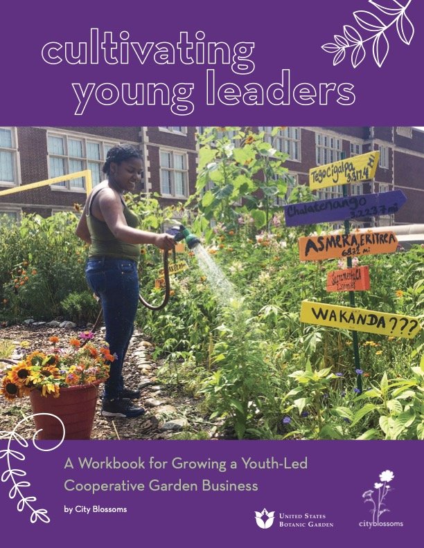 cover of Youth Entrepreneurship Manual showing students working in a garden